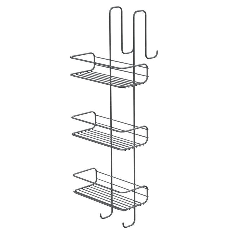 Portaoggetti doccia rettangolare a 3 piani Gedy modello Tito - Cromato by CeramicStore | Lo specialista del tuo bagno