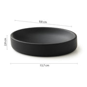 Portasapone in resina Gedy serie Brenda - Nero Matt