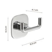 Appendiabiti doppio in acciaio inox e cromall Teide di Gedy - Cromato by CeramicStore | Lo specialista del tuo bagno