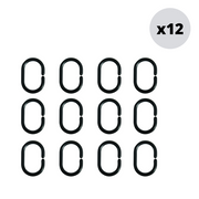 Anelli per Tenda da doccia da 12 - Nero by CeramicStore | Lo specialista del tuo bagno