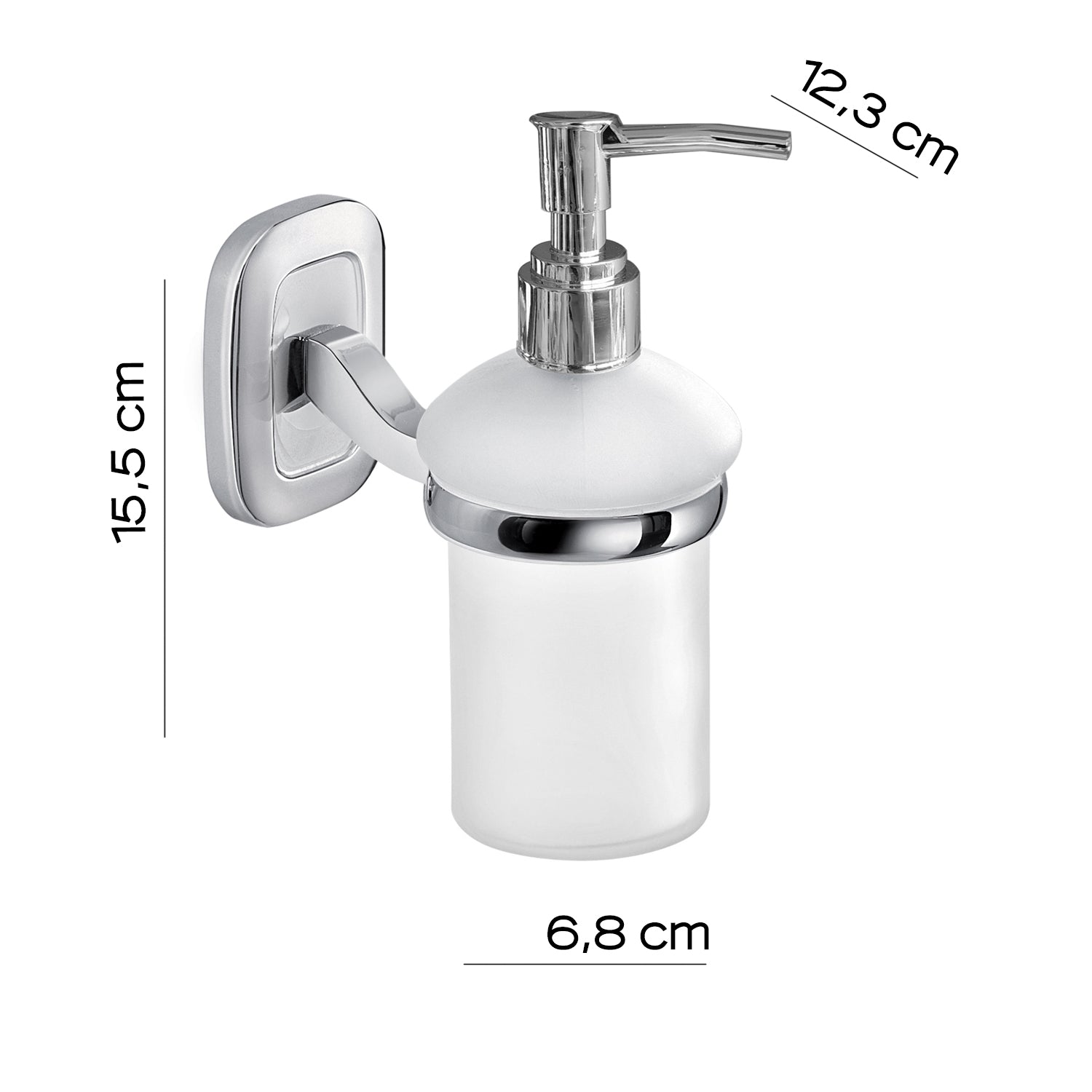 Dispenser sapone a parete di Gedy serie Everest - Cromato by CeramicStore | Lo specialista del tuo bagno