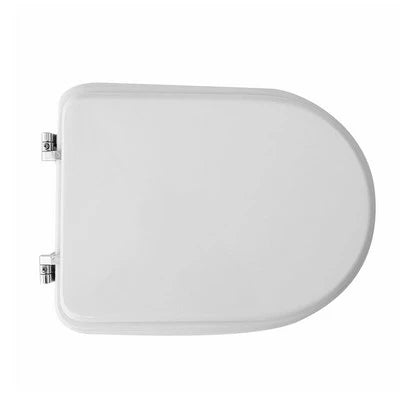 Sedile wc per jumbo vaso tua forma 7 bianco cerniere a passanti