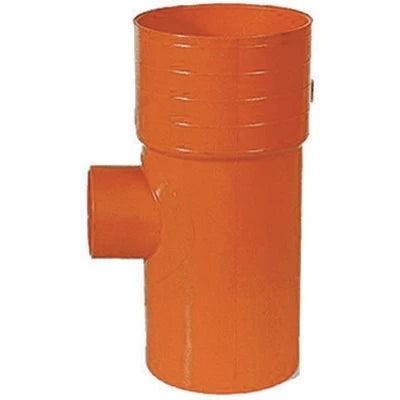 Derivazione 87 ridotte in pvc arancio diam. 125 x 50