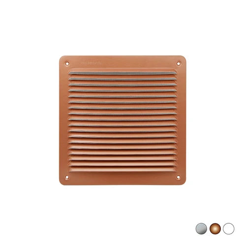 Griglia da sovrapporre in metallo con rete l. 228 x h. 228 mm alluminio bianco