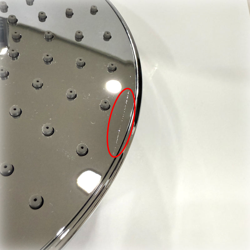 VERSIONE OUTLET - Soffione doccia Tondo in ABS diametro 220 mm con snodo e anticalcare by CeramicStore | Lo specialista del tuo bagno