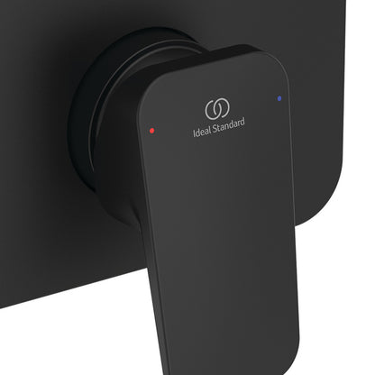 Miscelatore ad incasso doccia 1 via Ideal Standard Ceraplan finitura nero seta by CeramicStore | Lo specialista del tuo bagno