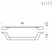 Porta Salviette in ottone cromato lunghezza 41 cm Colombo Design collezione Alizà¨ Con fissaggio a tassello inclusi by CeramicStore | Lo specialista del tuo bagno