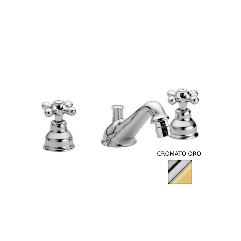 Batteria bidet con bocca fissa serie Iris modello IRV118CO Cromato oro Paffoni by CeramicStore | Lo specialista del tuo bagno