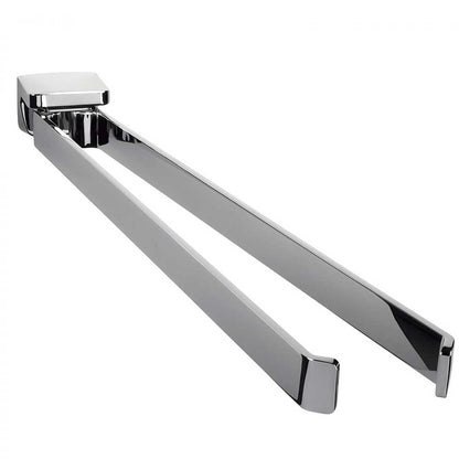 Porta Salviette doppio a snodo in ottone cromato lunghezza 38 cm Colombo Design collezione Alizà¨ Con fissaggio a tassello inclusi by CeramicStore | Lo specialista del tuo bagno