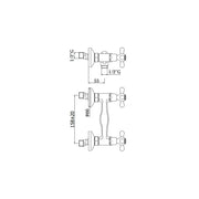 Gruppo esterno doccia serie Iris modello IRV168CO cromato oro Paffoni by CeramicStore | Lo specialista del tuo bagno