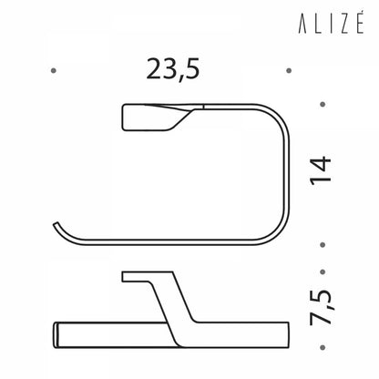Porta Salviette ad anello in ottone cromato Colombo Design collezione Alizà¨ Con fissaggio a tassello inclusi by CeramicStore | Lo specialista del tuo bagno