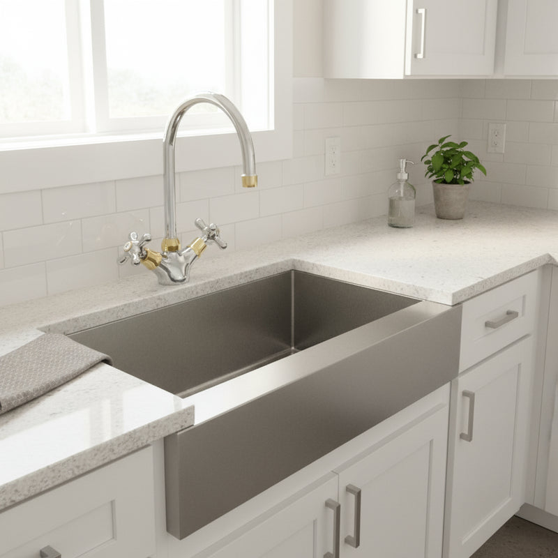 Gruppo monoforo lavello doppia leva serie Iris modello IRV180CO cromato oro Paffoni by CeramicStore | Lo specialista del tuo bagno