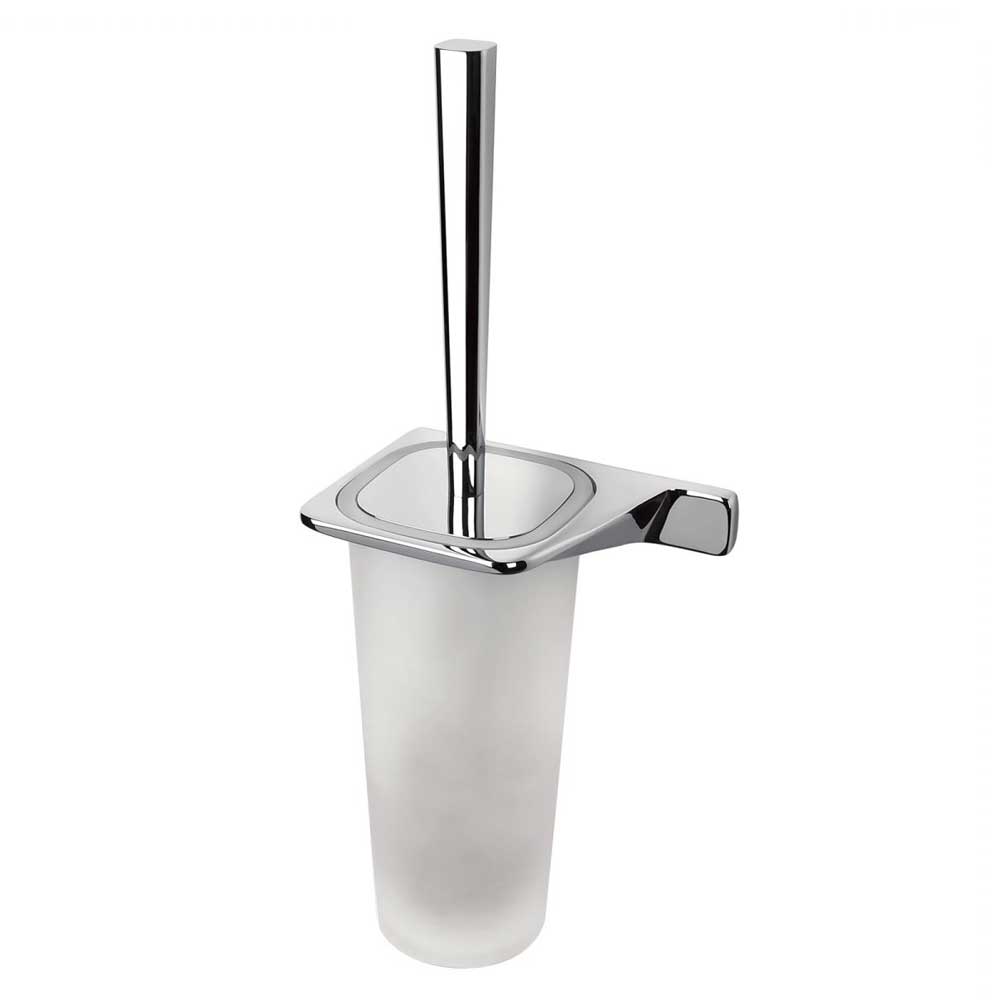 Porta scopino WC sospeso in ottone cromato versione Sinistra Colombo Design collezione Alizà¨ Con fissaggio a tassello inclusi by CeramicStore | Lo specialista del tuo bagno