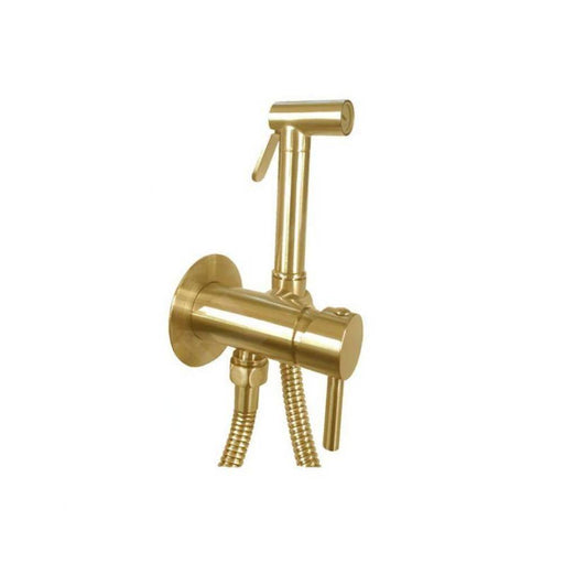 Set bidet con doccetta tondo e Flessibile Tweet Round modello ZDUP110HGSP oro spazzolato Paffoni by CeramicStore | Lo specialista del tuo bagno