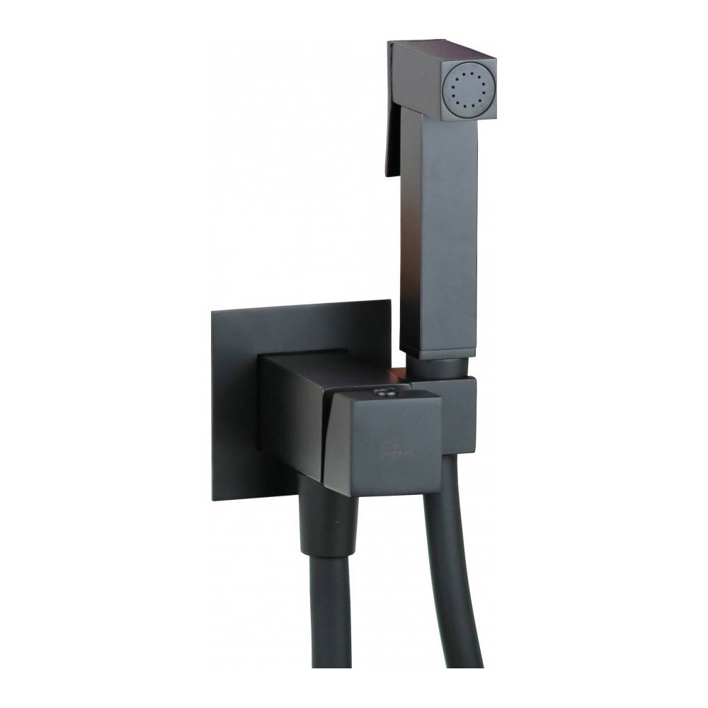 Set bidet con doccetta serie Tweet Square mix modello ZDUP112NO colore nero opaco Paffoni by CeramicStore | Lo specialista del tuo bagno