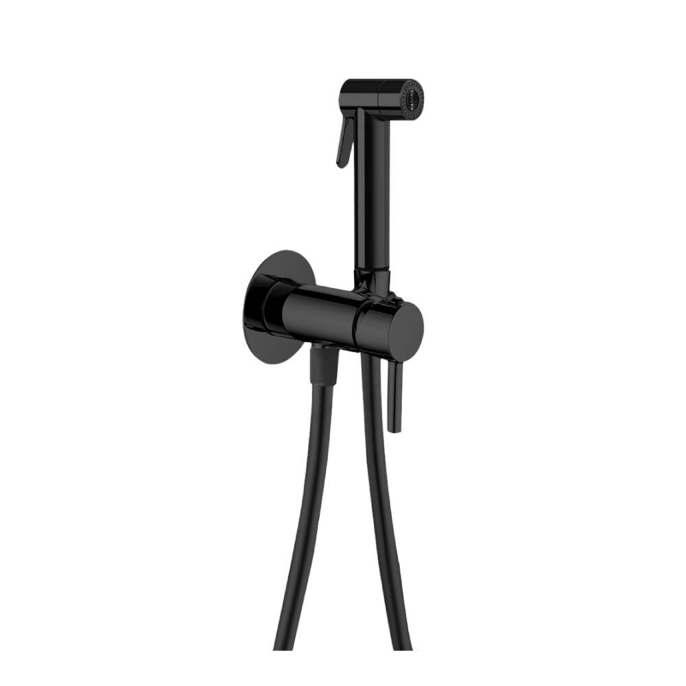 Set bidet tondo con doccetta serie Tweet plus mix modello ZDUP125NO colore nero opaco Paffoni by CeramicStore | Lo specialista del tuo bagno