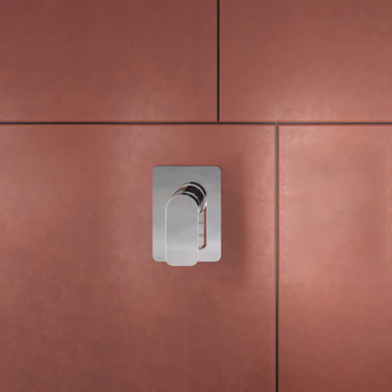 Miscelatore monocomando da incasso per doccia RubiFlux serie Azzurro - Satinato by CeramicStore | Lo specialista del tuo bagno