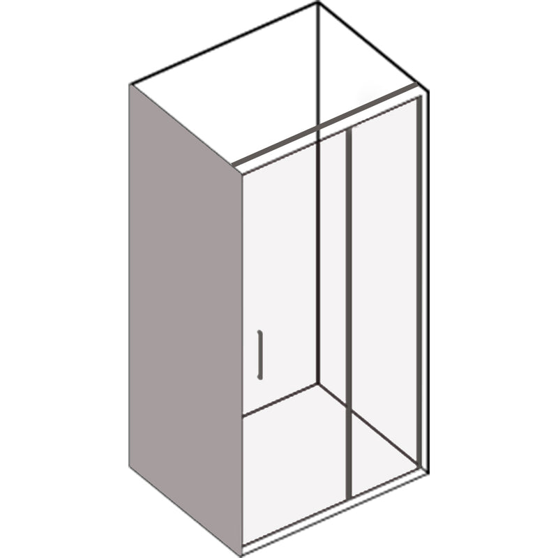 Parete fissa 80 cm per porta doccia battente e soffietto modelli Ermes e Demetra in Cristallo Trasparente 6 mm by CeramicStore | Lo specialista del tuo bagno