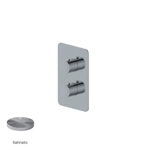 Miscelatore monocomando incasso termostatico con deviatore RubiFlux serie Azzurro - Satinato by CeramicStore | Lo specialista del tuo bagno