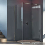 Parete fissa da 120 cm per porta doccia battente e soffietto modelli Ermes e Demetra in Cristallo Trasparente da 6 mm by CeramicStore | Lo specialista del tuo bagno