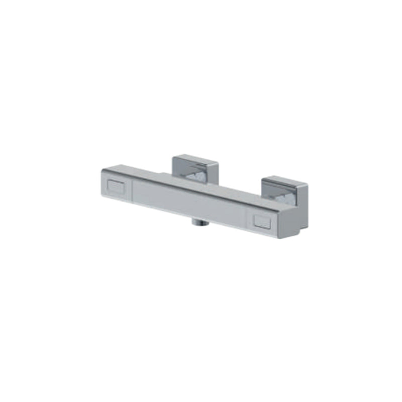 Mezclador monomando externo termostático para ducha RubiFlux serie Azzurro - Cromo