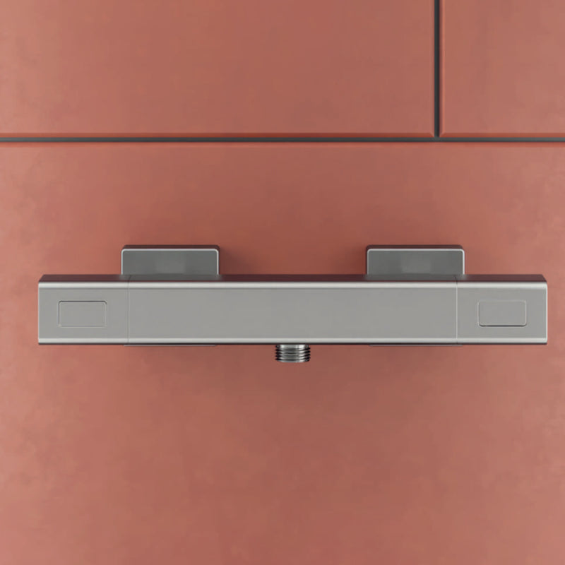 Miscelatore monocomando esterno termostatico per doccia RubiFlux serie Azzurro - Nero Opaco by CeramicStore | Lo specialista del tuo bagno