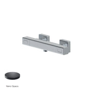 Miscelatore monocomando esterno termostatico per doccia RubiFlux serie Azzurro - Nero Opaco by CeramicStore | Lo specialista del tuo bagno