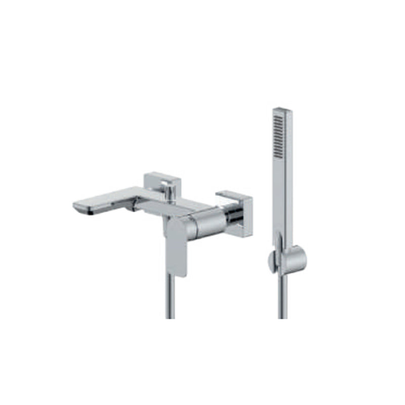 Miscelatore monocomando esterno per vasca con kit doccino RubiFlux serie Azzurro - Cromo by CeramicStore | Lo specialista del tuo bagno