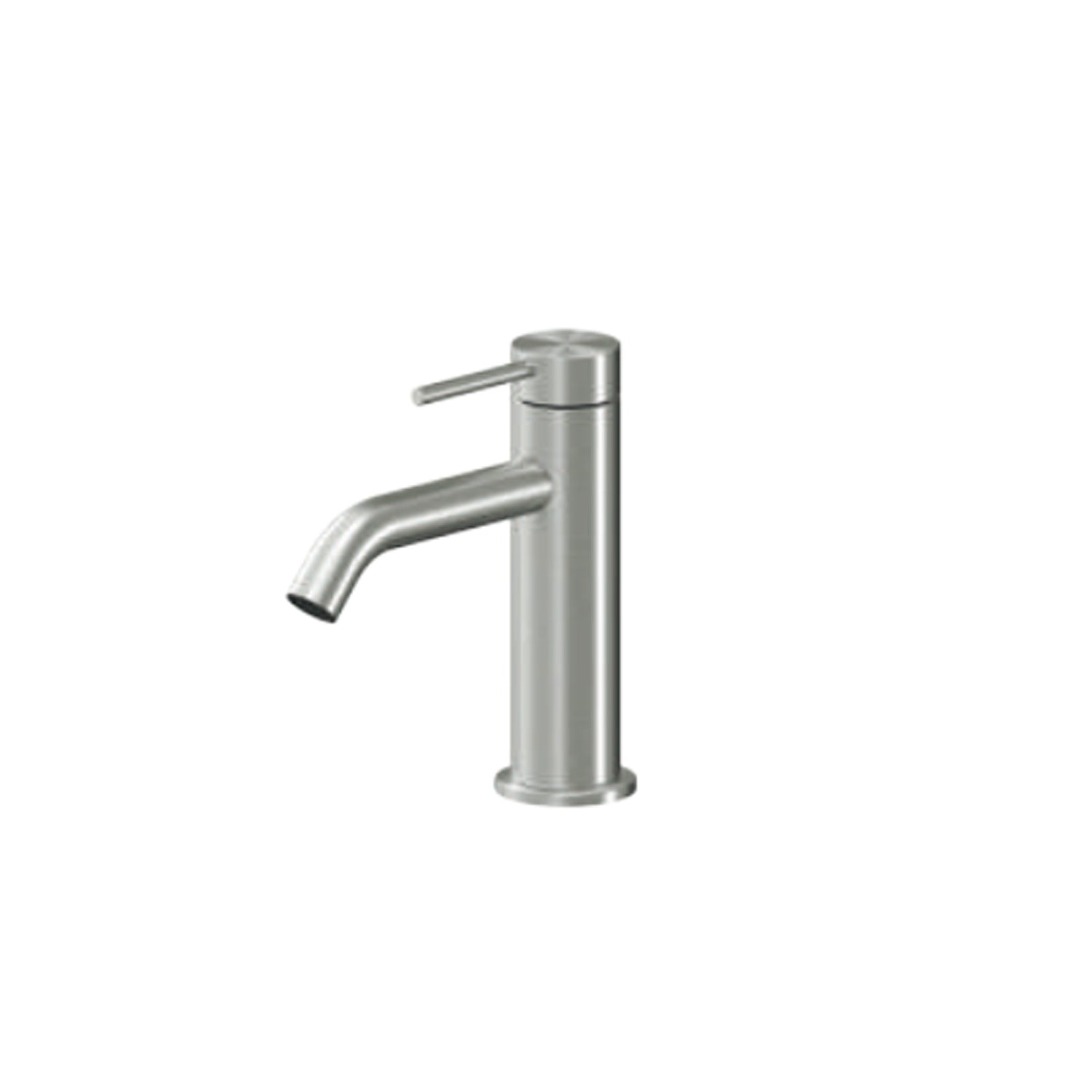 Miscelatore monocomando lavabo RubiFlux serie Aria - Acciaio satinato by CeramicStore | Lo specialista del tuo bagno