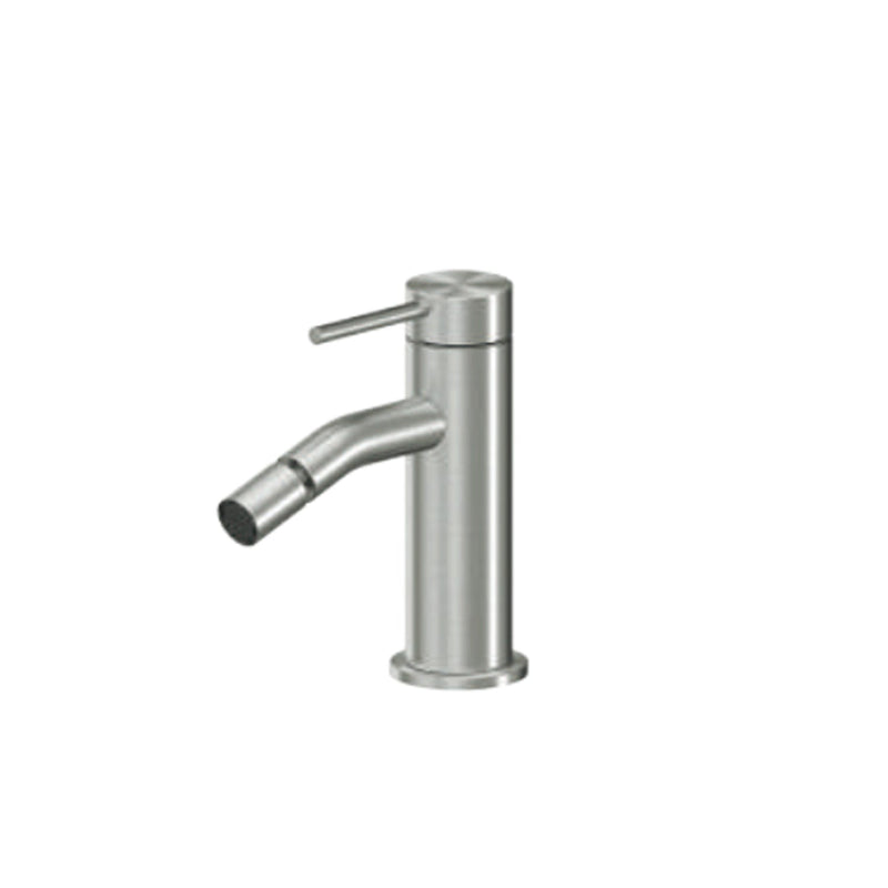 Single-lever bidet mixer RubiFlux Aria series - Satin Steel
