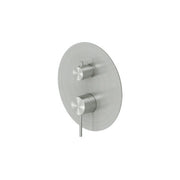 Miscelatore monocomando a incasso per doccia con deviatore RubiFlux serie Aria - Acciaio satinato by CeramicStore | Lo specialista del tuo bagno