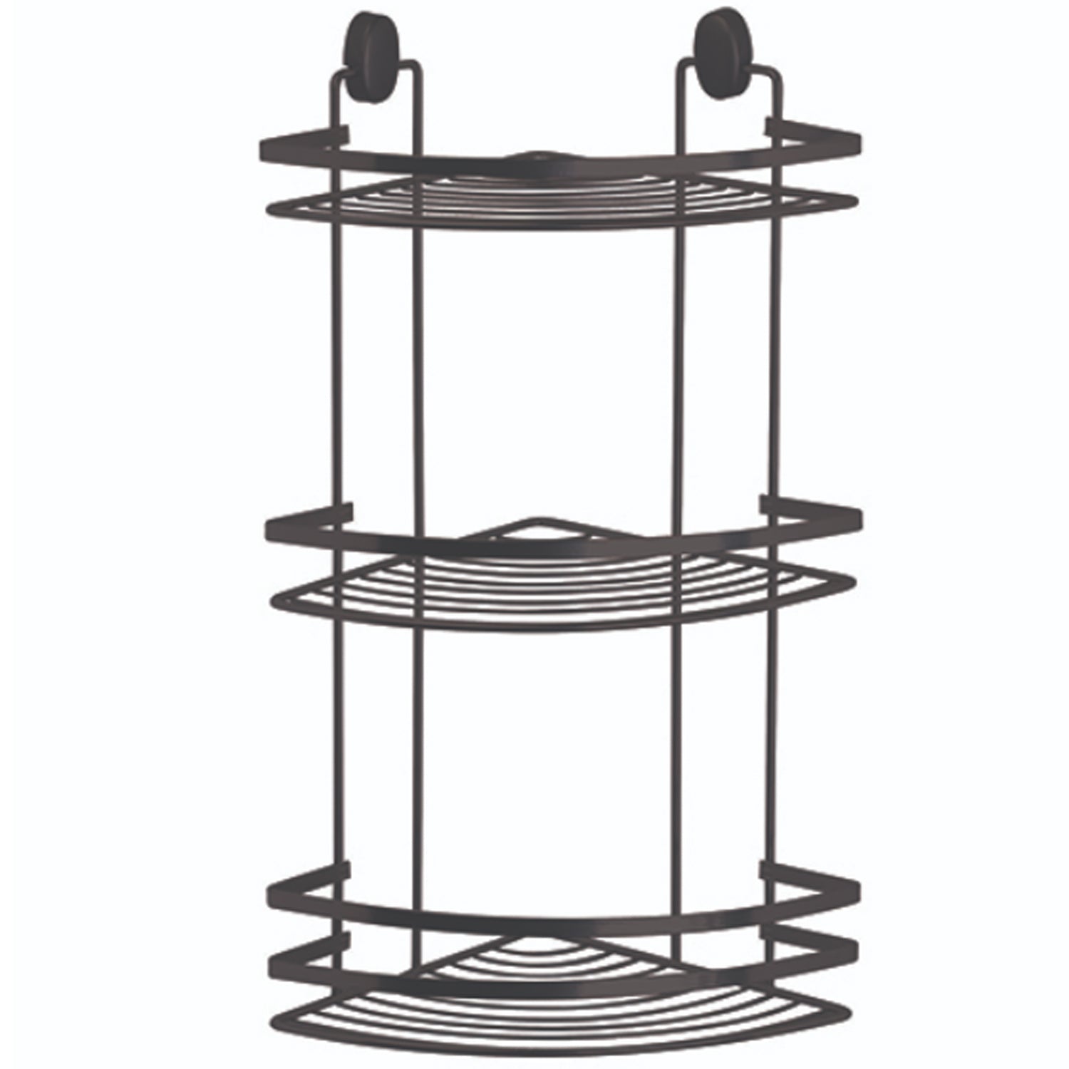 Cover Mensola Angolare Doccia 3 Ripiani Nero - Pratica by CeramicStore | Lo specialista del tuo bagno