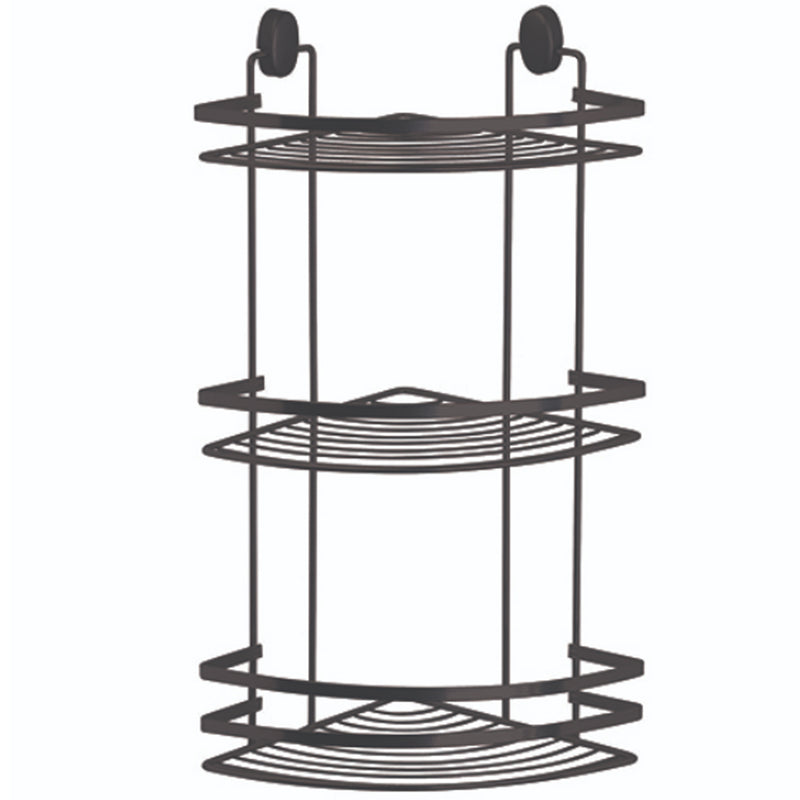 Cover Mensola Angolare Doccia 3 Ripiani Nero - Pratica by CeramicStore | Lo specialista del tuo bagno