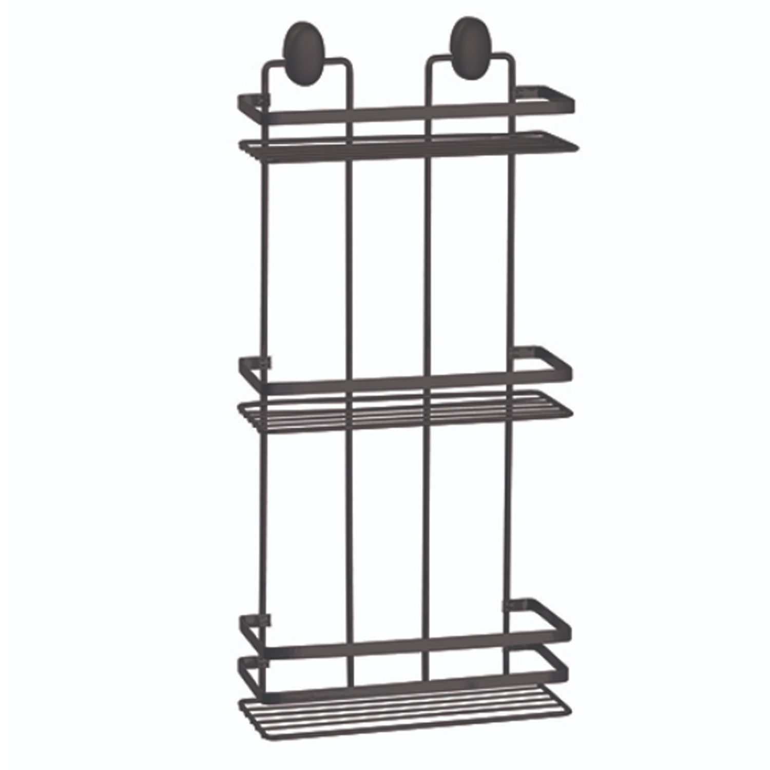 Cover Mensola Rettangolare Doccia 3 Ripiani Nero - Metallo by CeramicStore | Lo specialista del tuo bagno