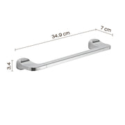 Porta asciugamani 35 cm in Acciaio Inox Gedy serie Stelvio - Cromato by CeramicStore | Lo specialista del tuo bagno