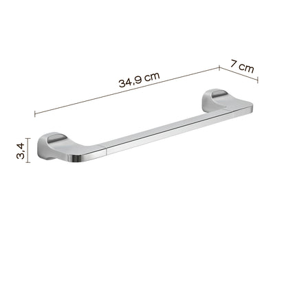 Porta asciugamani 35 cm in Acciaio Inox Gedy serie Stelvio - Cromato by CeramicStore | Lo specialista del tuo bagno