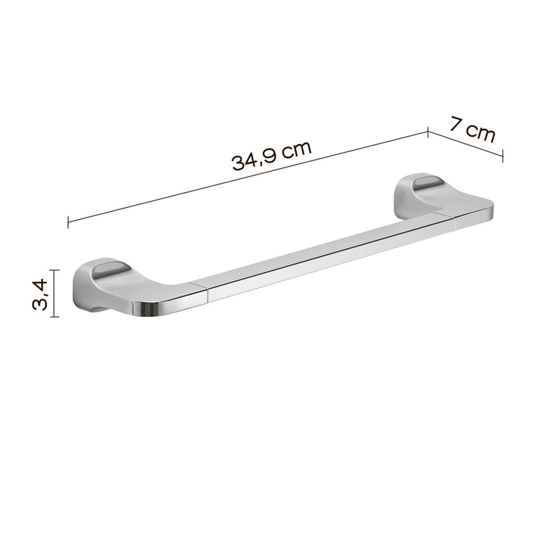 Porta asciugamani 35 cm in Acciaio Inox Gedy serie Stelvio - Cromato by CeramicStore | Lo specialista del tuo bagno