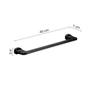Porta asciugamani 45 cm in Acciaio Inox Gedy serie Stelvio - Nero Matt by CeramicStore | Lo specialista del tuo bagno