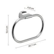 Porta asciugamani ad anello in Acciaio Inox Gedy serie Stelvio - Cromato by CeramicStore | Lo specialista del tuo bagno