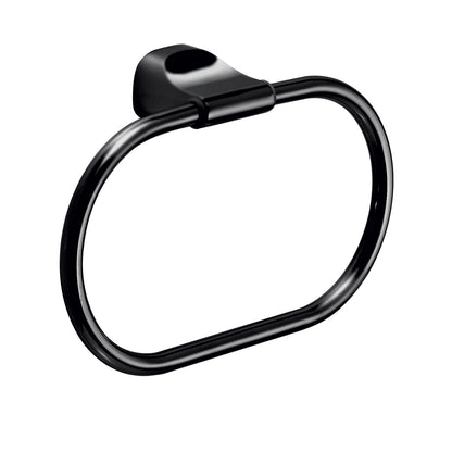 Porta asciugamani ad anello in Acciaio Inox Gedy serie Stelvio - Nero Matt by CeramicStore | Lo specialista del tuo bagno