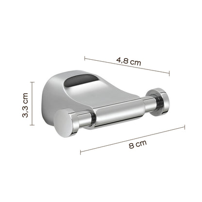 Appendiabiti doppio a parete in Acciaio Inox Gedy serie Stelvio - Cromato by CeramicStore | Lo specialista del tuo bagno