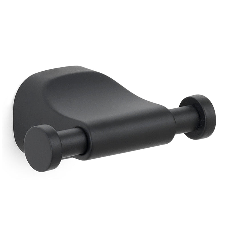 Appendiabiti doppio a parete in Acciaio Inox Gedy serie Stelvio - Nero Matt by CeramicStore | Lo specialista del tuo bagno