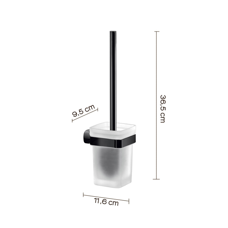 Scopino a parete in Acciaio Inox Gedy serie Stelvio - Nero Matt by CeramicStore | Lo specialista del tuo bagno