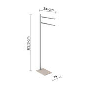 Piantana portasciugamani in Acciaio Inox Gedy serie Trilly - Beige