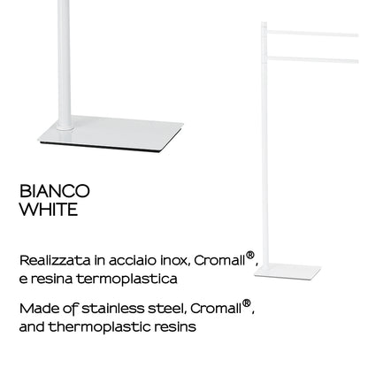 Piantana portasciugamani in Acciaio Inox Gedy serie Trilly - Bianco