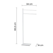Piantana portasciugamani in Acciaio Inox Gedy serie Trilly - Bianco