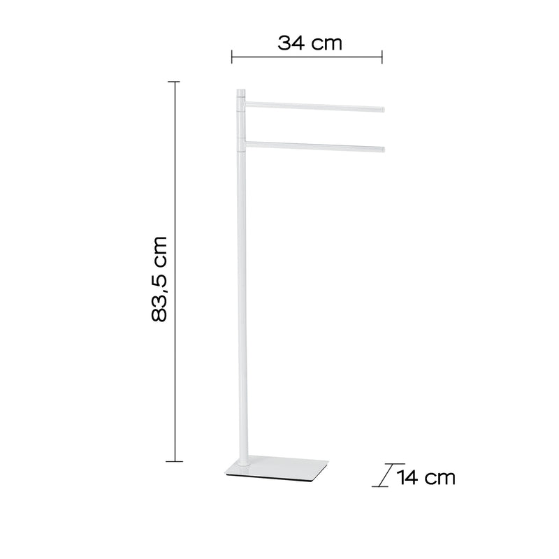 Piantana portasciugamani in Acciaio Inox Gedy serie Trilly - Bianco