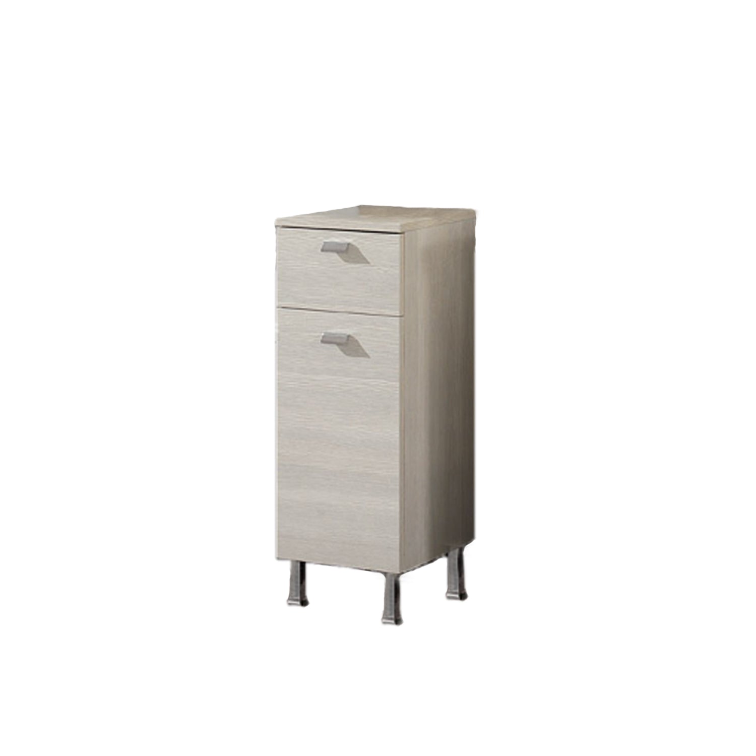 Mobiletto bagno a terra con un'anta e un cassetto modello Rimini Falegnameria Adriatica - Larice by CeramicStore | Lo specialista del tuo bagno