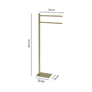 Piantana portasciugamani in Acciaio Inox Gedy serie Trilly - Oro Spazzolato