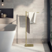 Piantana portasciugamani in Acciaio Inox Gedy serie Trilly - Oro Spazzolato